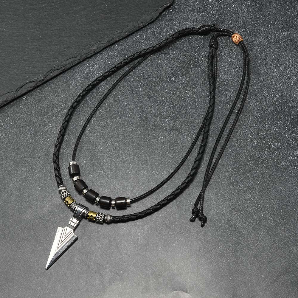 Men Accessories Ethnic - Men's Viking Arrowhead Necklace Vintage Ethnic
