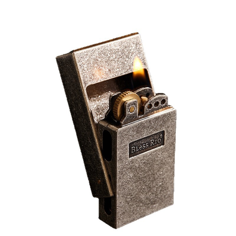 Retro Grinding Wheel Lighter O - Men Accessories Drawer ulasan dan harga