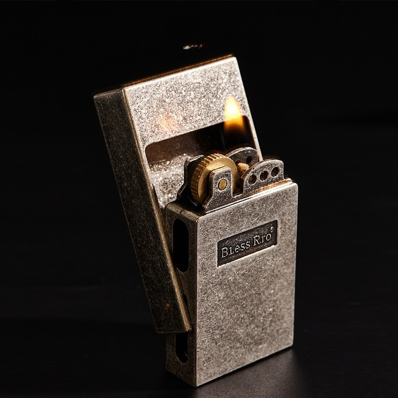 Retro Grinding Wheel Lighter O - Men Accessories Drawer ulasan dan harga