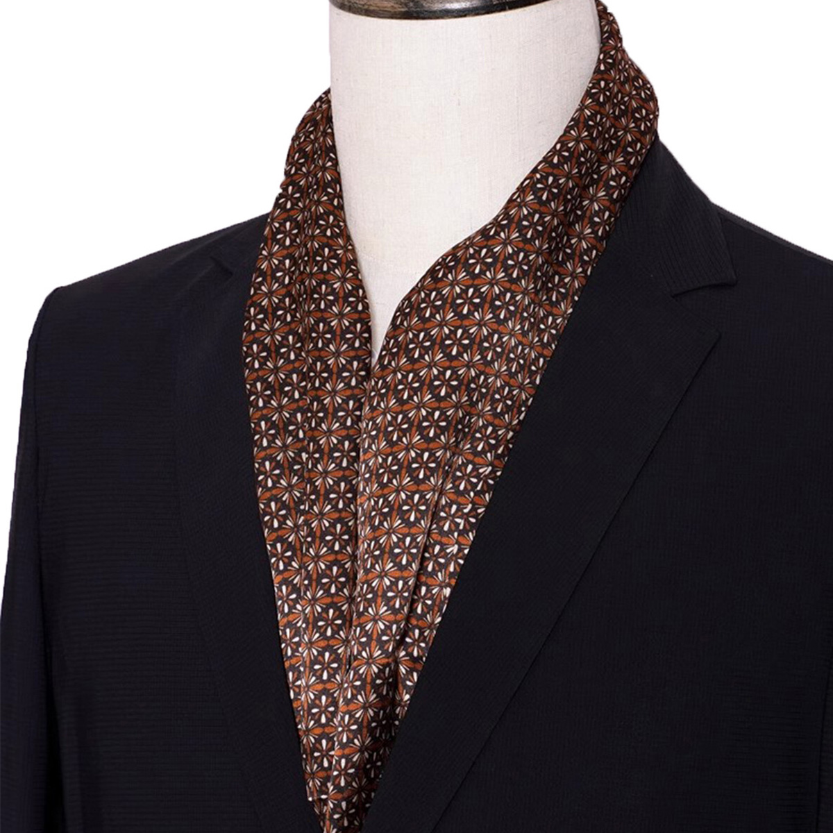 New Men's Stripe Silk Scarf Ho - Men Accessories Sale ulasan dan harga