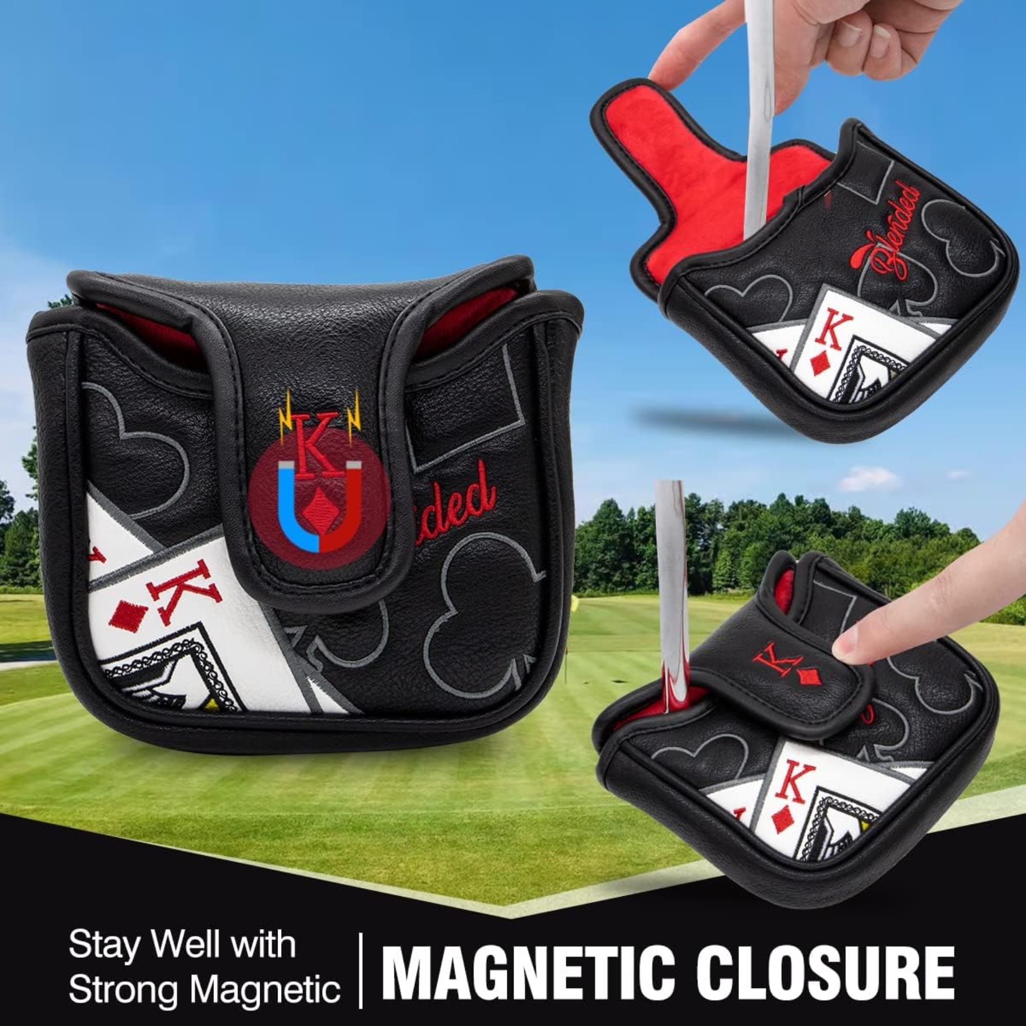 King Of Hearts Embroidered Mal - Men Accessories To Gift ulasan dan harga