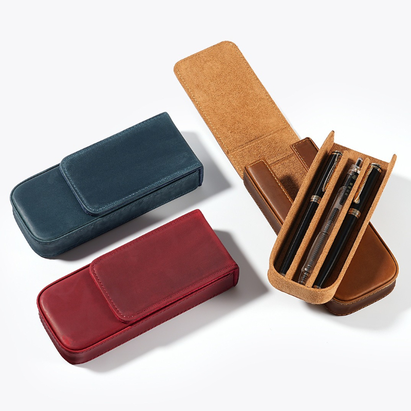 3 Slot Geniue Cowhide Pen Penc - Men Accessories Drawer ulasan dan harga