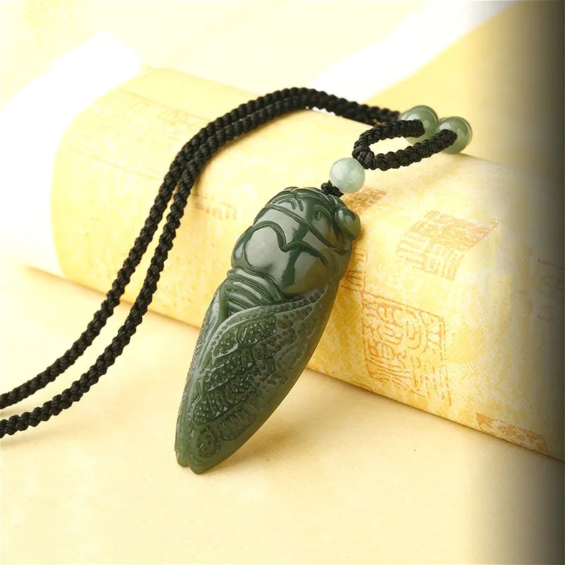 Natural Hetian Jade Cicada Pen - Men'S Mens Accessories ulasan dan harga