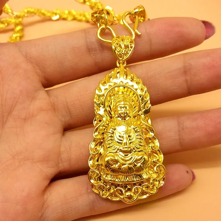 Men's AU999 24K Real Gold Neck - Men Accessories Look ulasan dan harga