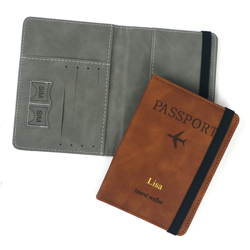 Customized Name PU Leather Car - Passport Wallet Rfid ulasan dan harga