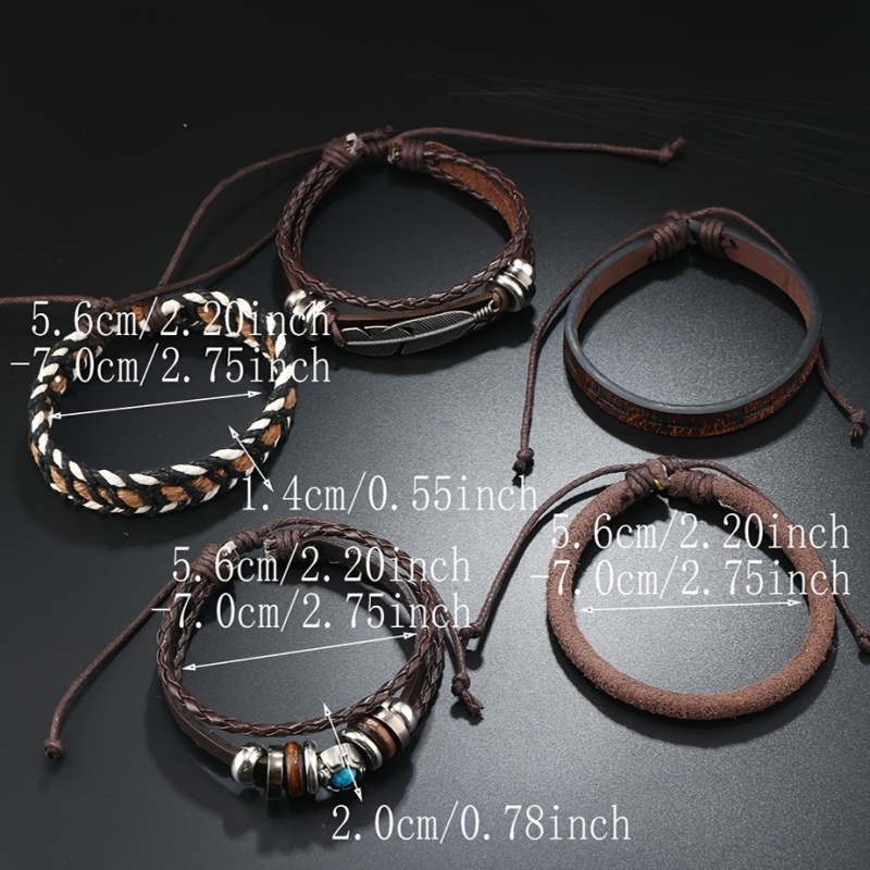 Miss JQ 6Pcs/Set Vintage PU Le - Men Accessories Look ulasan dan harga