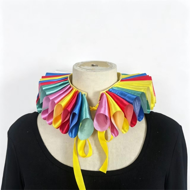 Q39C Pleated Collar Costume Ac - Men Accessories Look ulasan dan harga