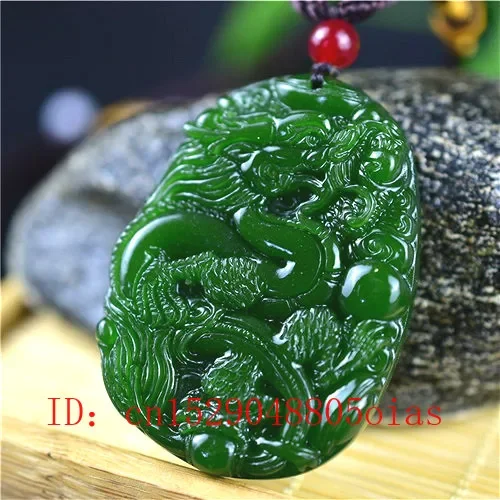 Natural Green Chinese Jade Dra - Men Accessories To Gift ulasan dan harga