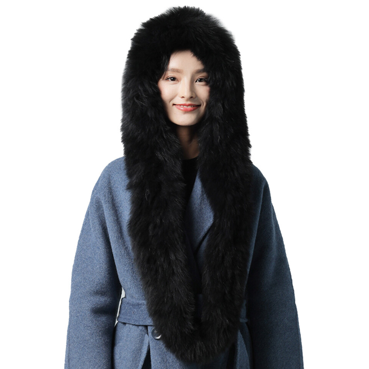 New Real Rabbit Fur Scarf Thic - Men Accessories Sale ulasan dan harga