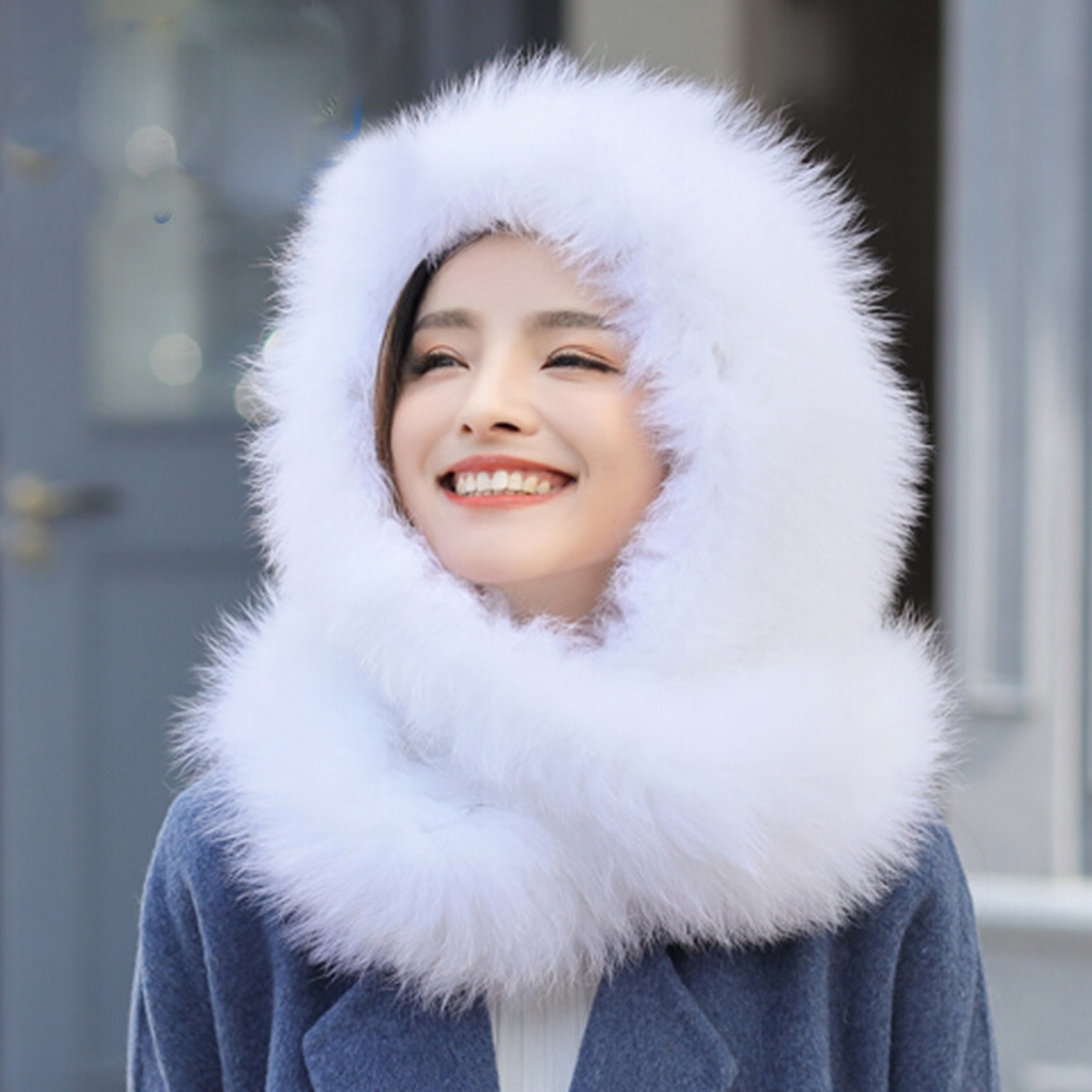 New Real Rabbit Fur Scarf Thic - Men Accessories Sale ulasan dan harga