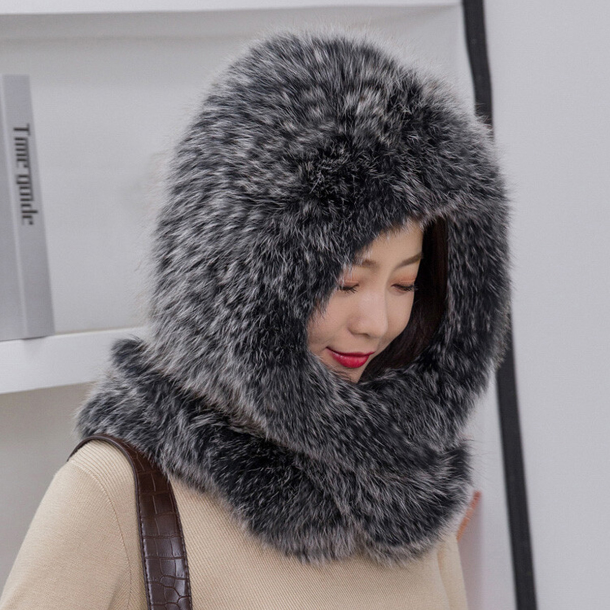 New Real Rabbit Fur Scarf Thic - Men Accessories Sale ulasan dan harga