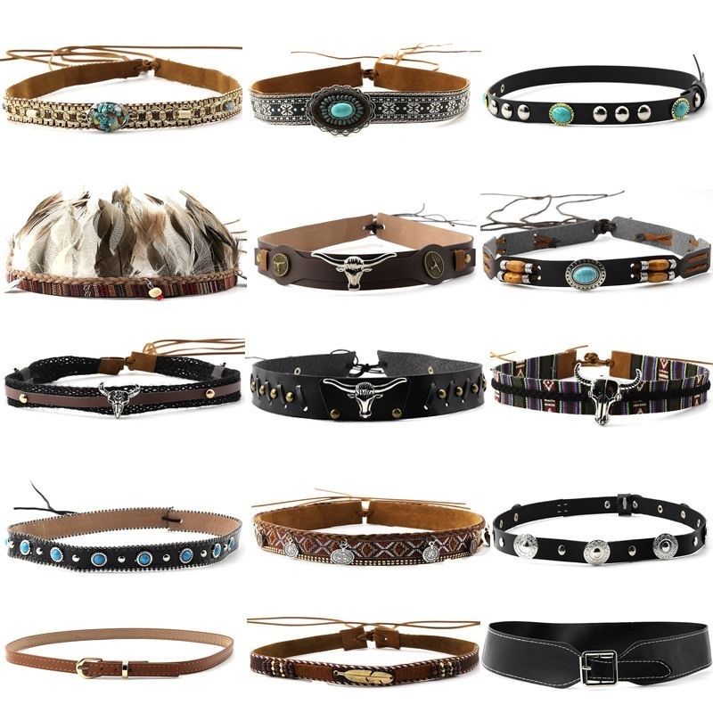 Retro Ethnic Style Belt, Headb - Men Accessories Ethnic ulasan dan harga