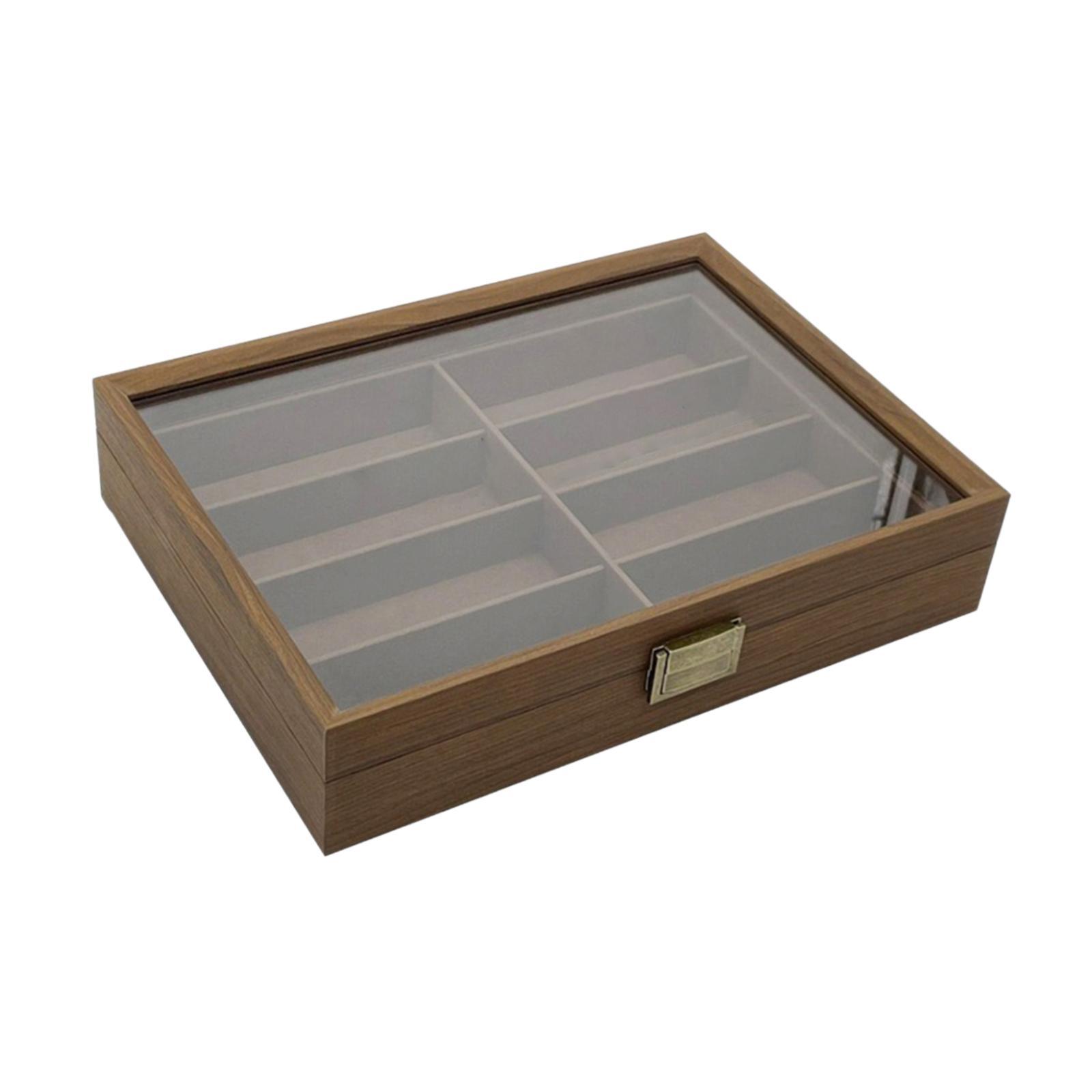 Wooden Sunglasses Organizer Bo - Men Accessories Drawer ulasan dan harga