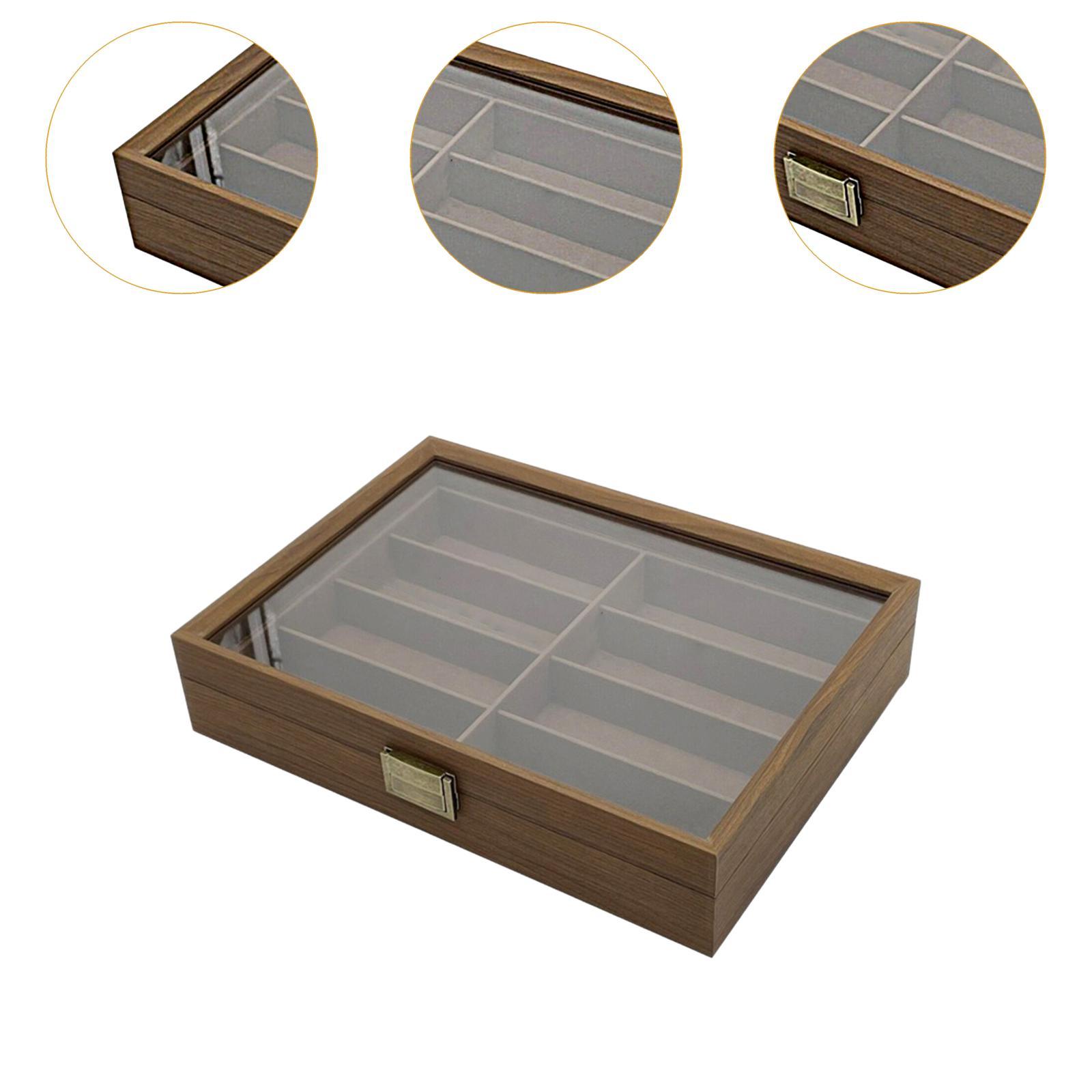 Wooden Sunglasses Organizer Bo - Men Accessories Drawer ulasan dan harga