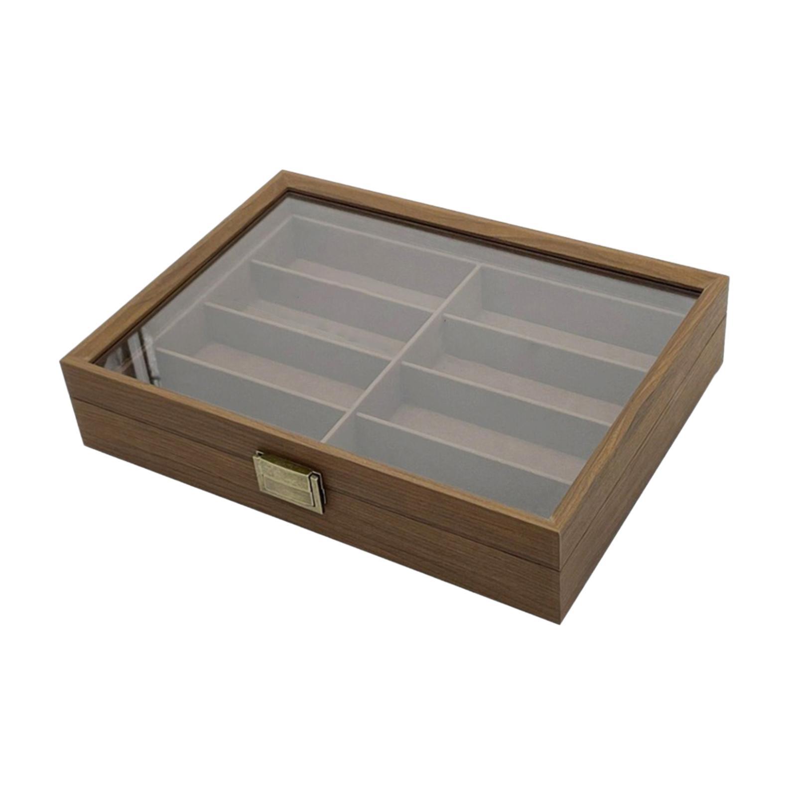 Wooden Sunglasses Organizer Bo - Men Accessories Drawer ulasan dan harga