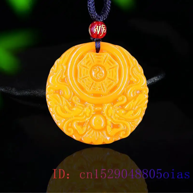 Yellow Jade Dragon Pendant Gif - Men Accessories To Gift ulasan dan harga