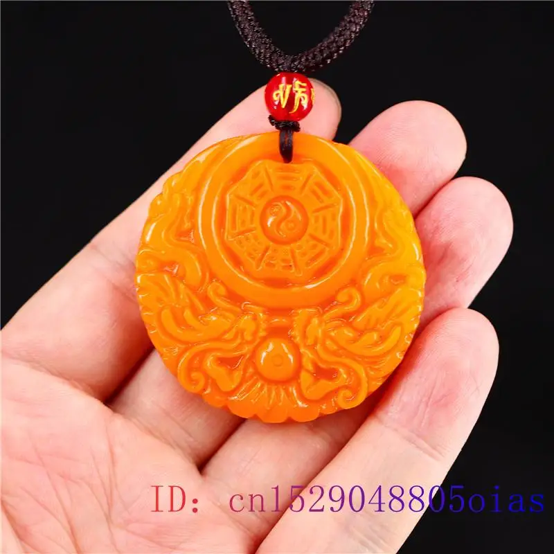 Yellow Jade Dragon Pendant Gif - Men Accessories To Gift ulasan dan harga