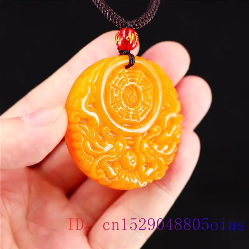 Yellow Jade Dragon Pendant Gif - Men Accessories To Gift ulasan dan harga