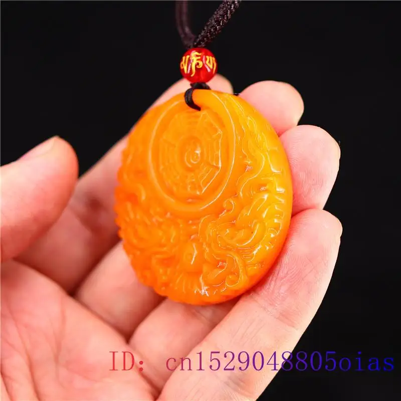 Yellow Jade Dragon Pendant Gif - Men Accessories To Gift ulasan dan harga