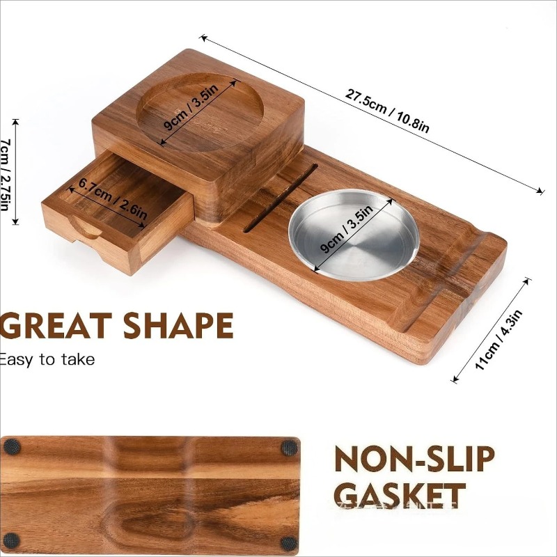 Multifunctional Solid Wood Cig - Men Accessories Drawer ulasan dan harga