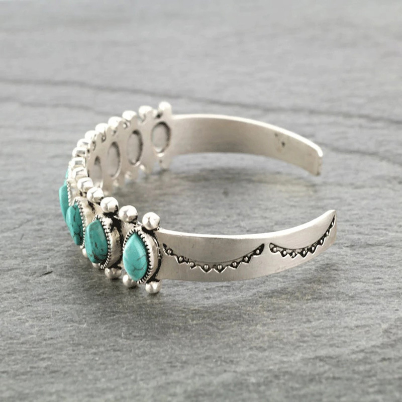 Vintage Tibet Turquoise Bracel - Men Accessories India ulasan dan harga