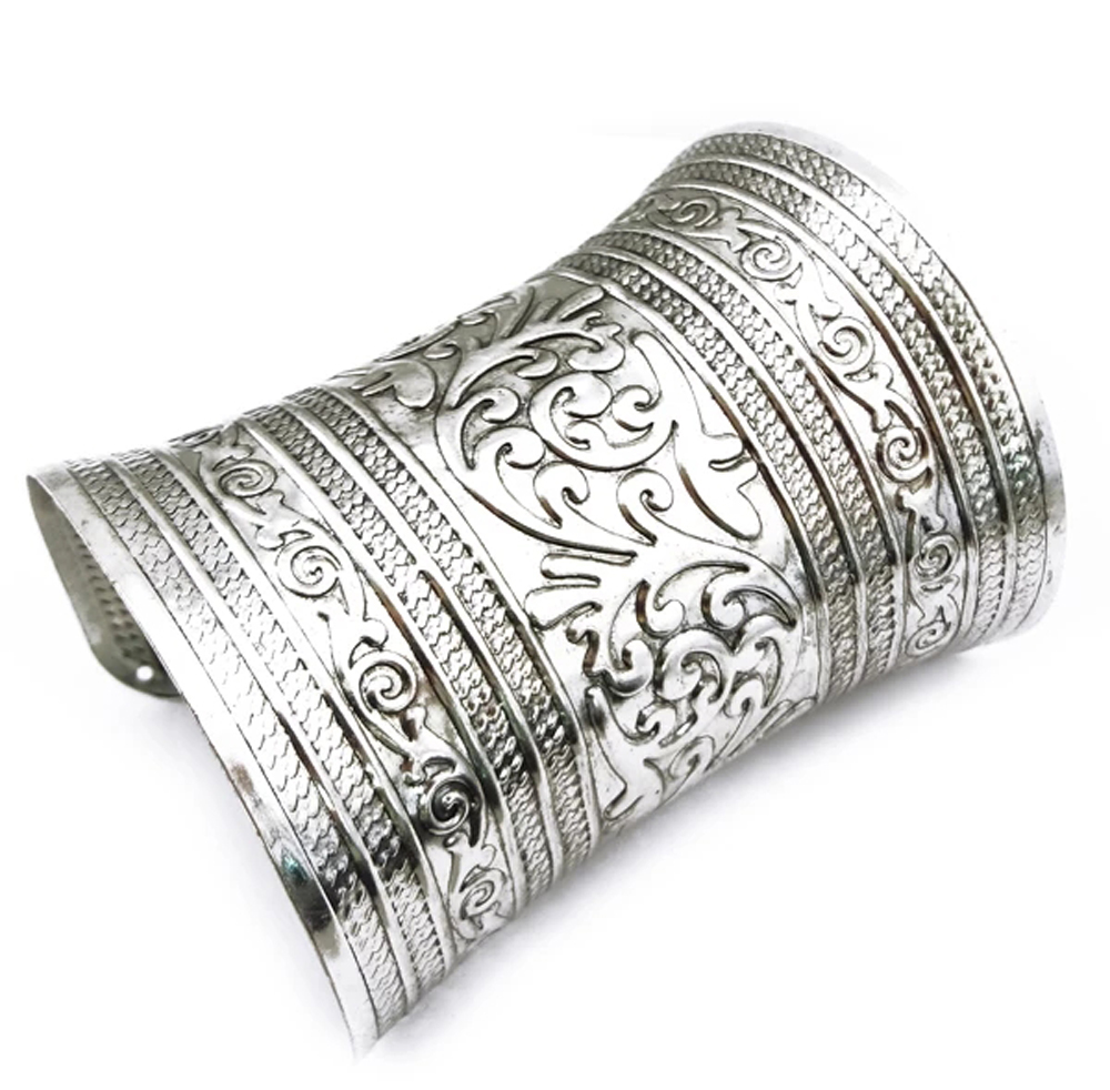 Vintage Alloy Wide Cuff Bracel - Men Accessories India ulasan dan harga