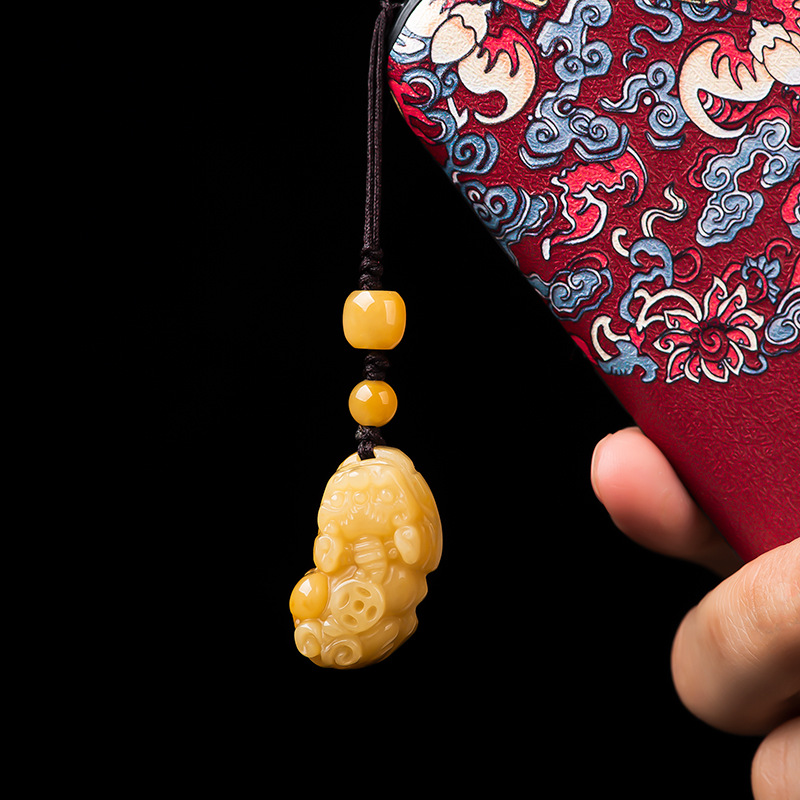 Classic Natural Jade Yellow Ke - Men Accessories Ethnic ulasan dan harga