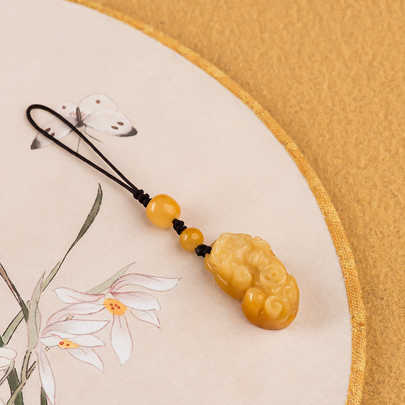 Classic Natural Jade Yellow Ke - Men Accessories Ethnic ulasan dan harga
