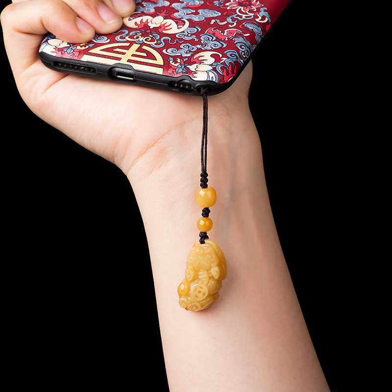 Classic Natural Jade Yellow Ke - Men Accessories Ethnic ulasan dan harga