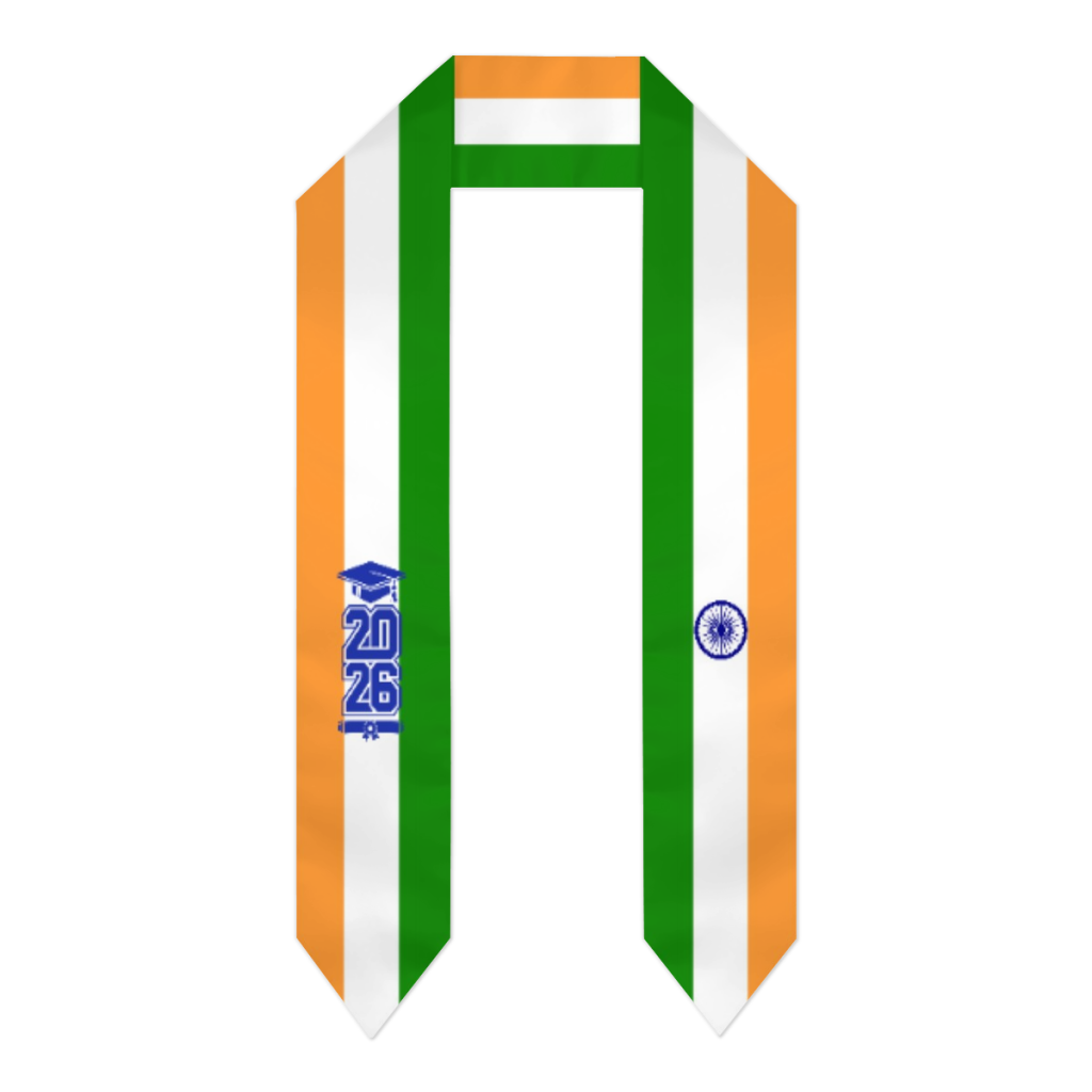 Class of 2026 India Flag Scarf - Men Accessories India ulasan dan harga
