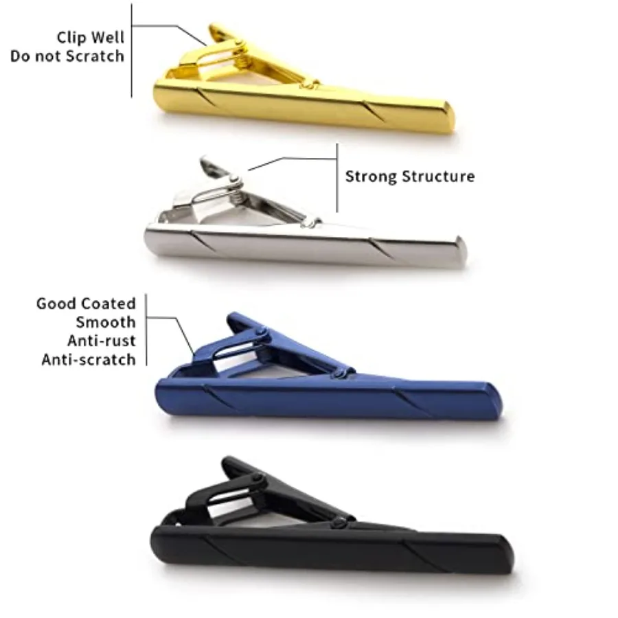 4Pcs Tie Clips For Men Tie Bar - Men Accessories To Gift ulasan dan harga