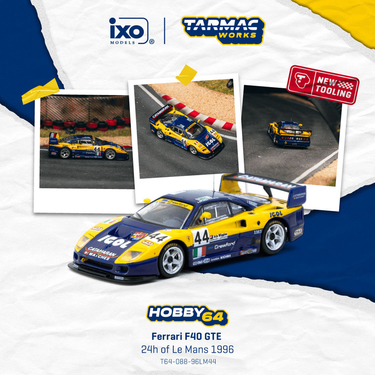 In Stock TW 1:64 Ferrari F40 G - Men Accessories Collection ulasan dan harga