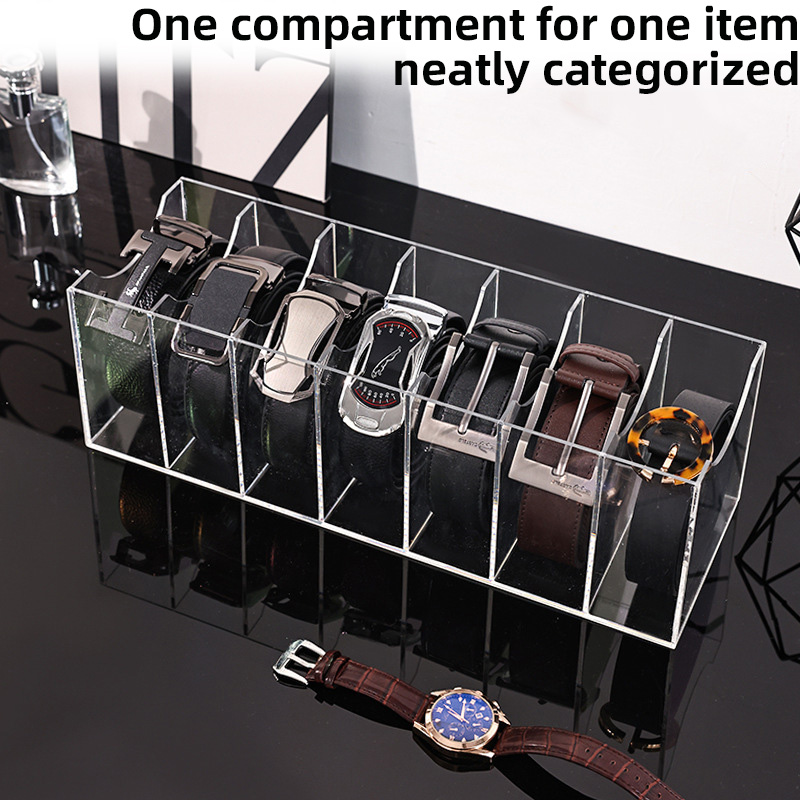 Clear Acrylic Belt Organizer w - Men Accessories Drawer ulasan dan harga