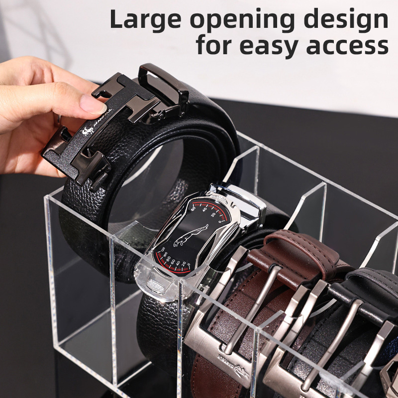 Clear Acrylic Belt Organizer w - Men Accessories Drawer ulasan dan harga