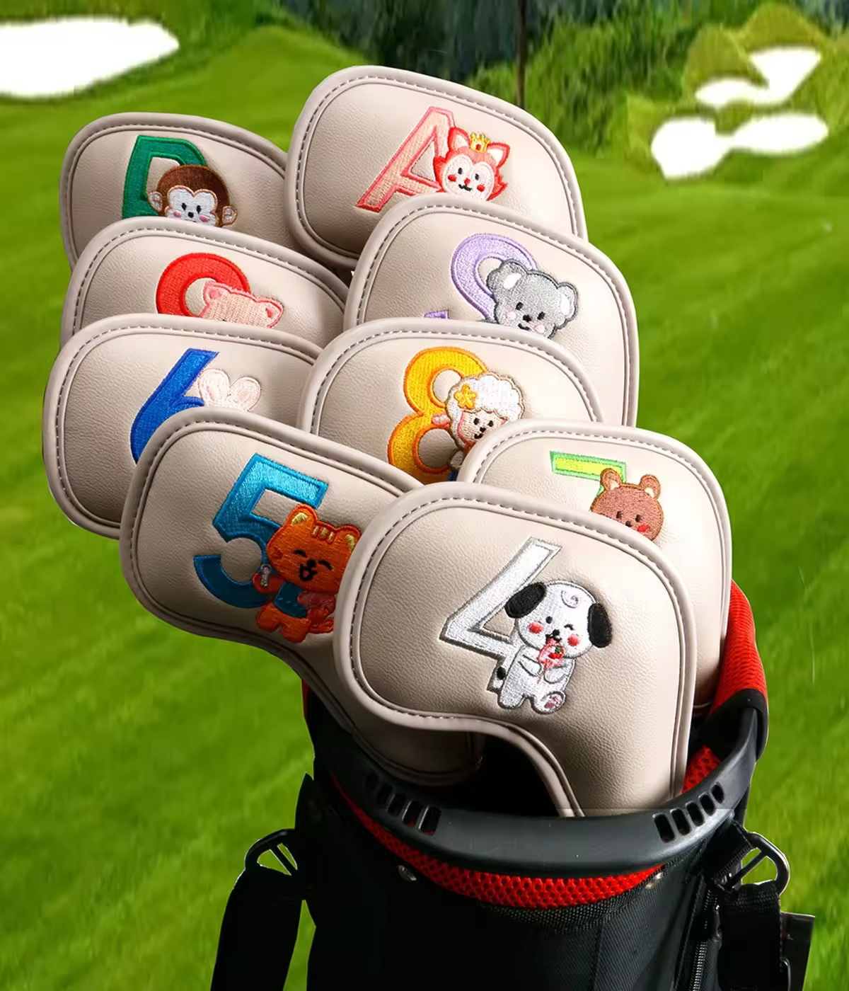 9Pcs Cute Cartoon Animal Golf  - Men Accessories To Gift ulasan dan harga