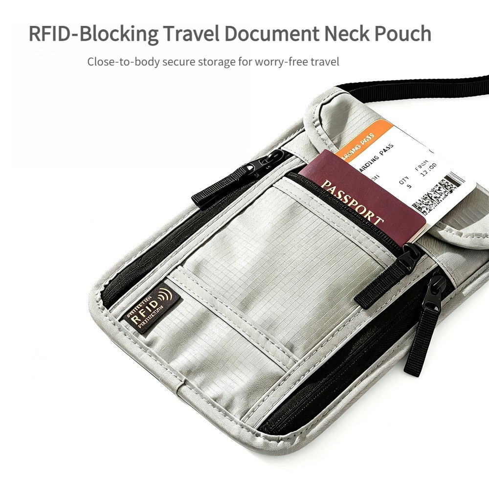 Travel Neck Wallet, RFID Block - Passport Wallet Rfid ulasan dan harga