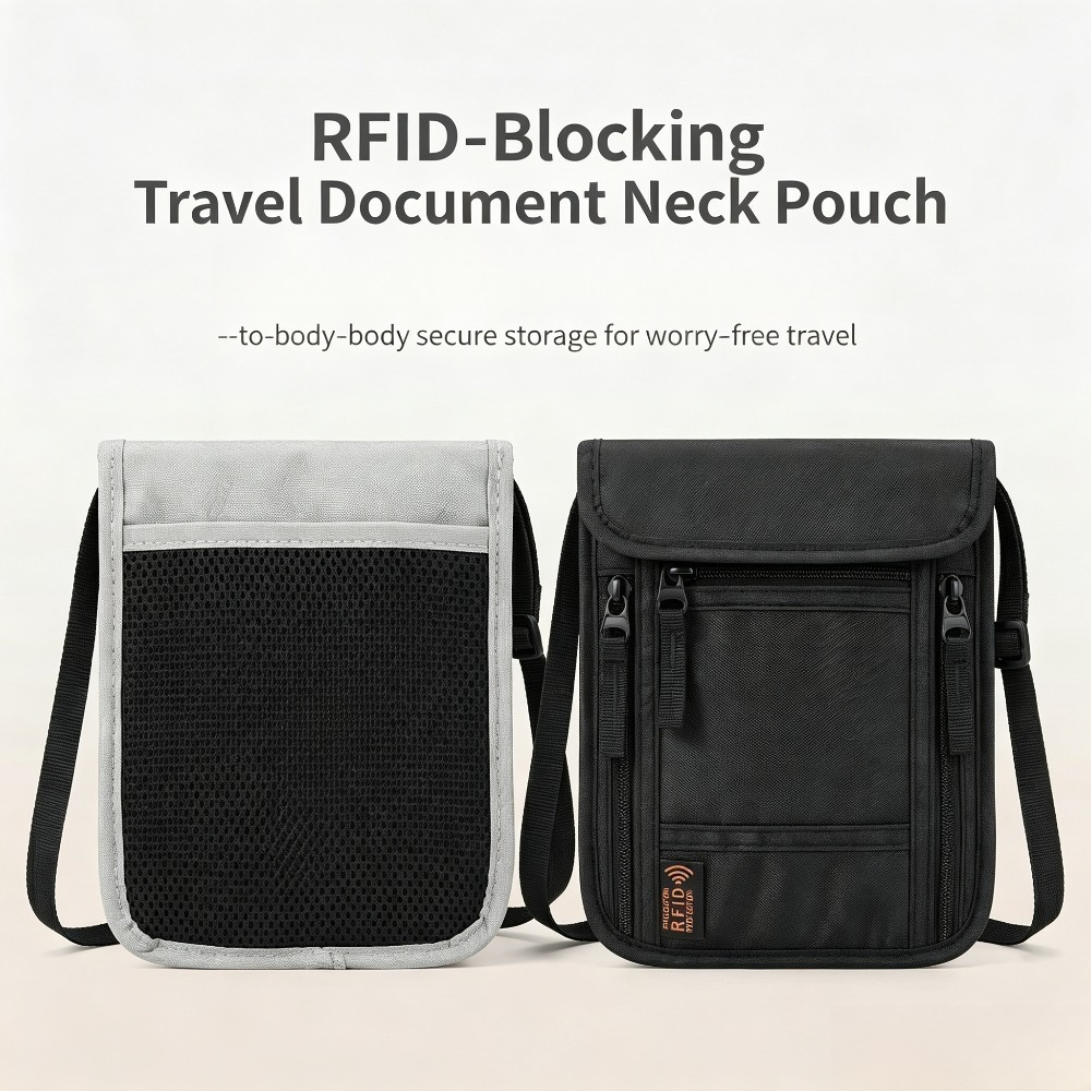 Travel Neck Wallet, RFID Block - Passport Wallet Rfid ulasan dan harga