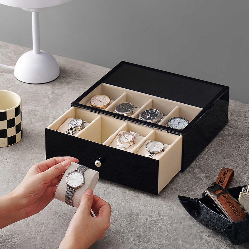 Plastic Watch Boxes Luxury 5/8 - Men Accessories Drawer ulasan dan harga