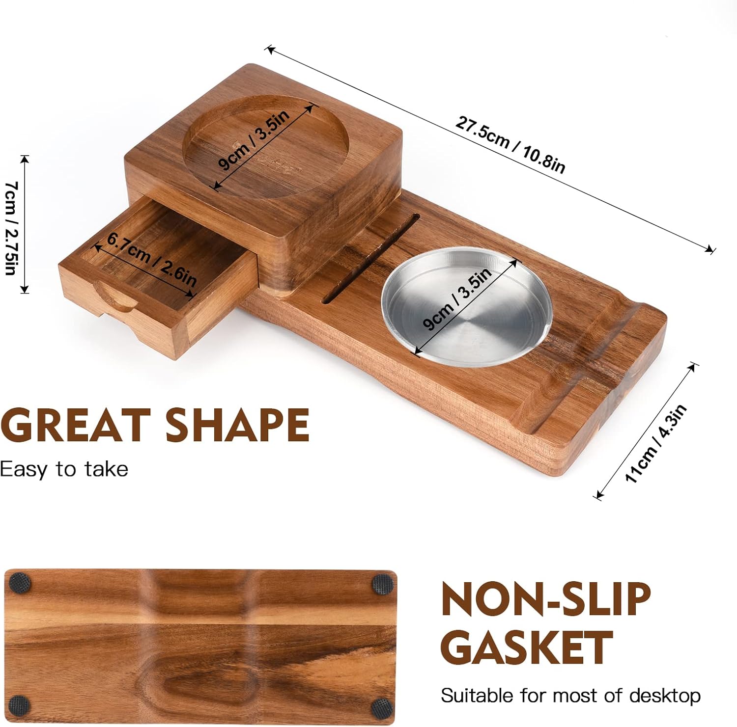 Ashtray Coaster Whiskey Glass  - Men Accessories Drawer ulasan dan harga