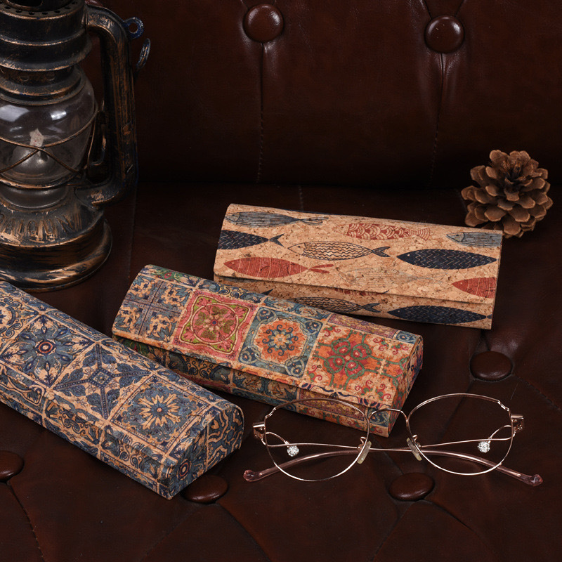**Natural Cork Glasses Case Ha - Men Accessories Look ulasan dan harga