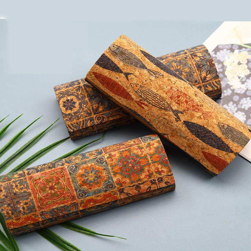 **Natural Cork Glasses Case Ha - Men Accessories Look ulasan dan harga