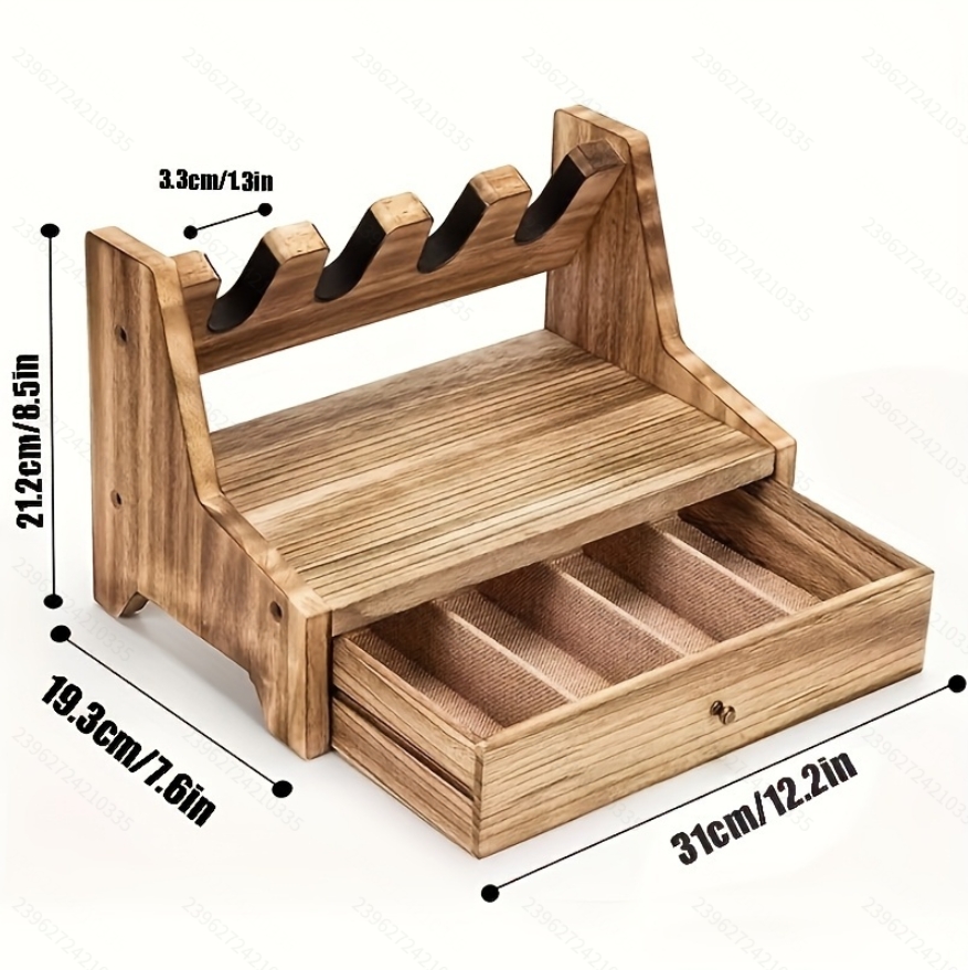 Solid Wood Pistol Storage Stan - Men Accessories Drawer ulasan dan harga