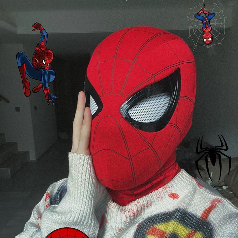 1:1 Spider‑Man Helmet Mask wit - Men Accessories Collection ulasan dan harga