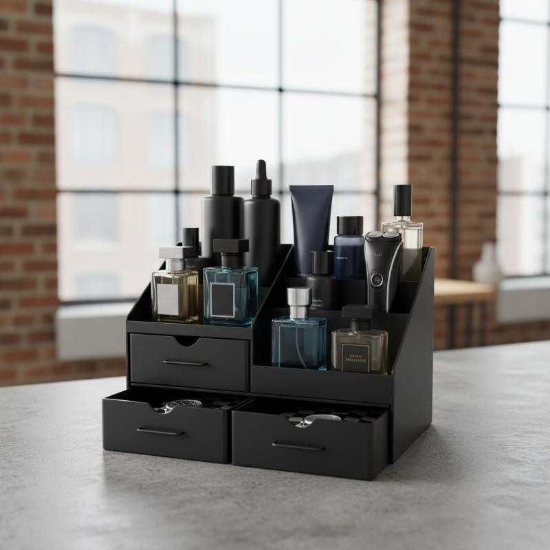 3-in-1 Men’s Perfume Organizer - Men Accessories Drawer ulasan dan harga