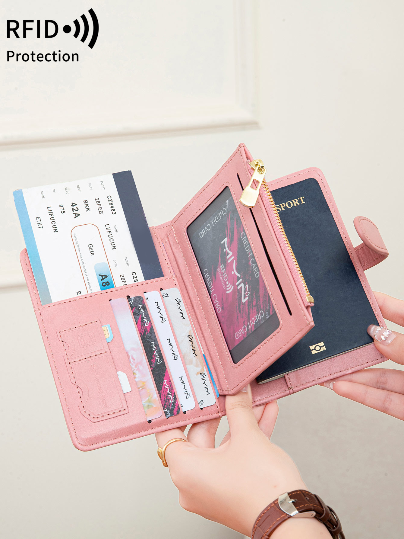 Multi Functional RFID Anti-The - Passport Wallet Rfid ulasan dan harga